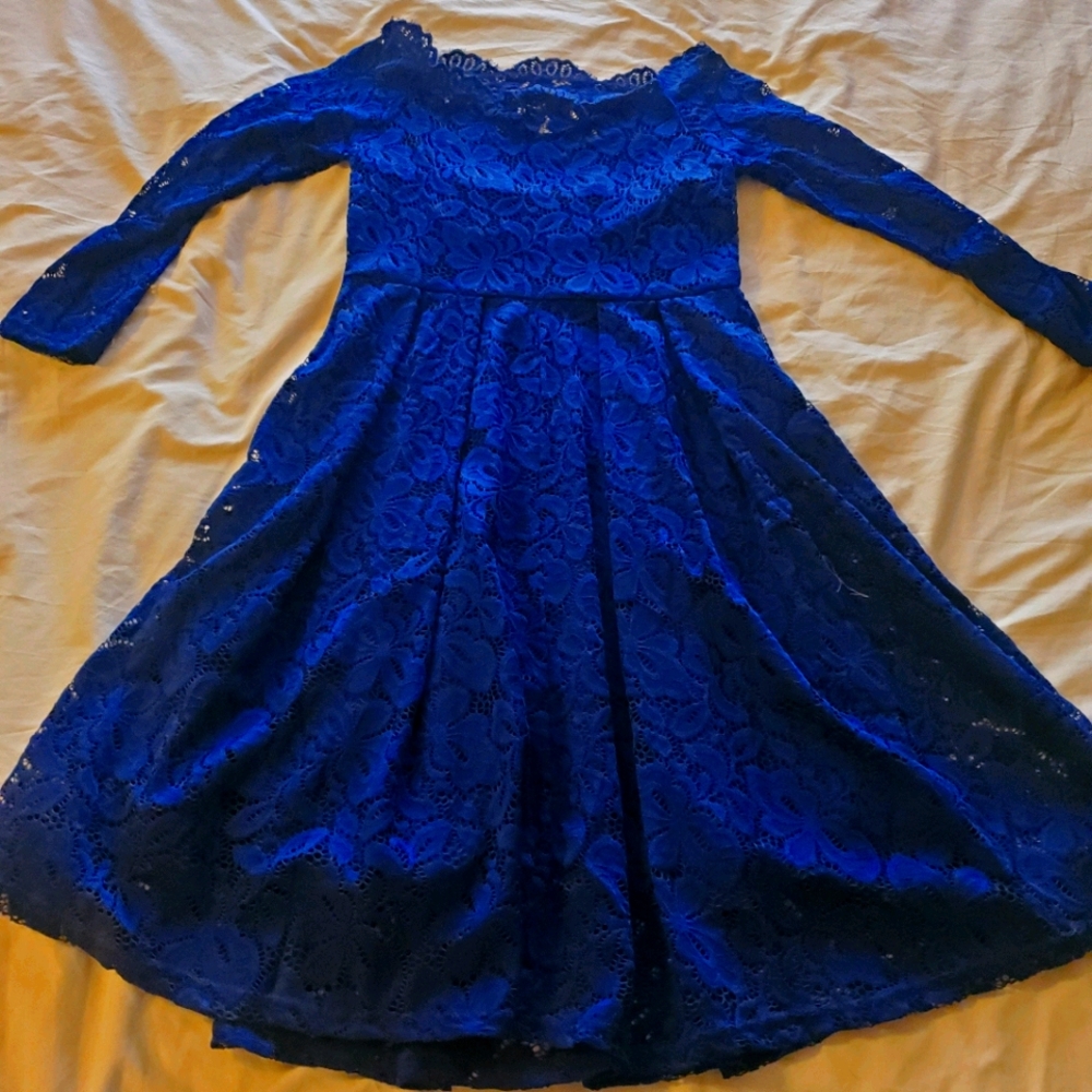 3/4 sleeve lace dress